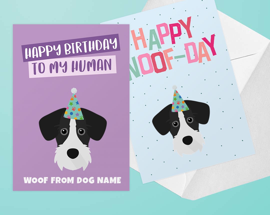 Personalised dog greeting cards