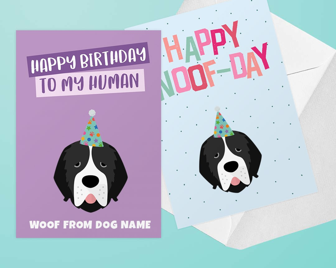 Personalised dog greeting cards