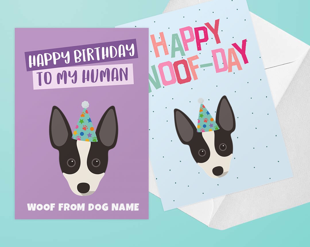 Personalised dog greeting cards