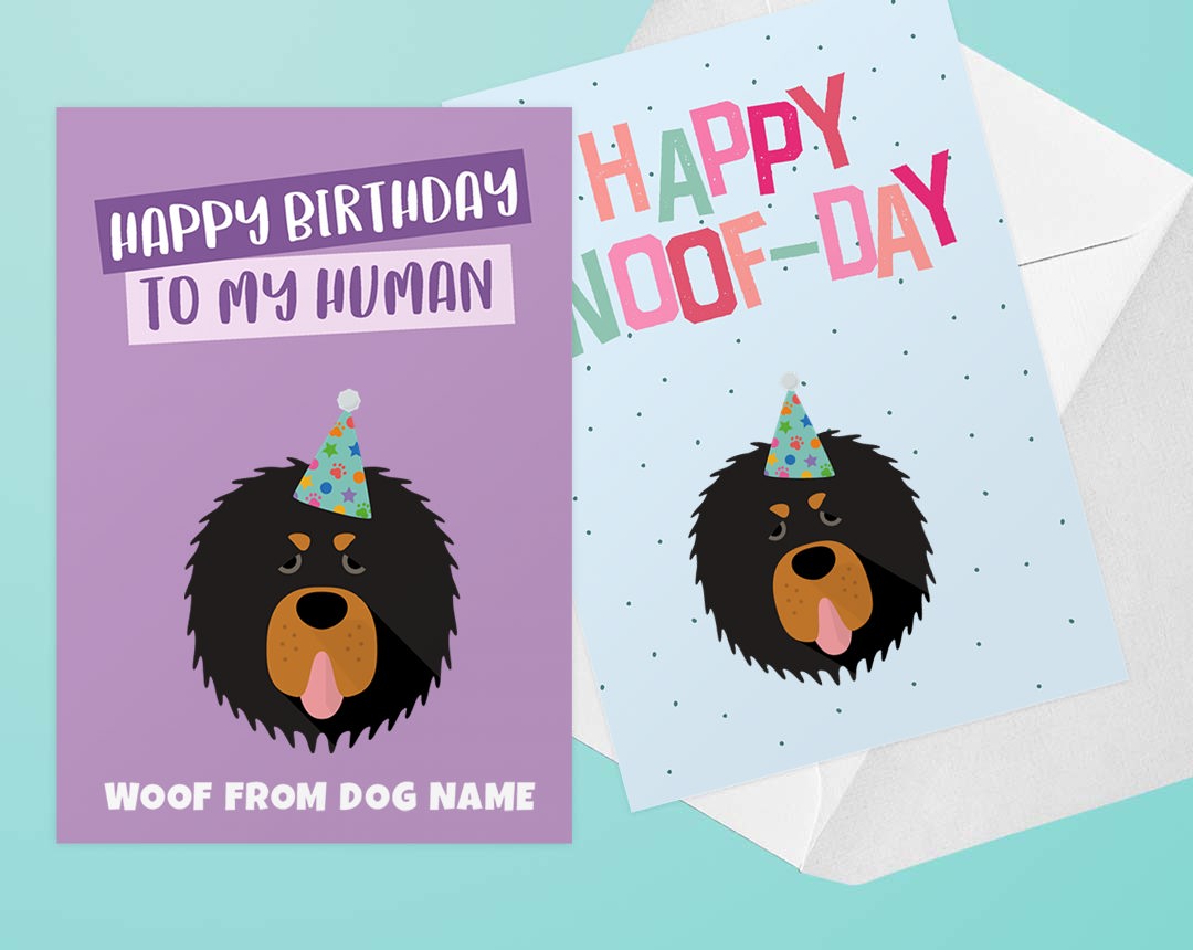 Personalised dog greeting cards