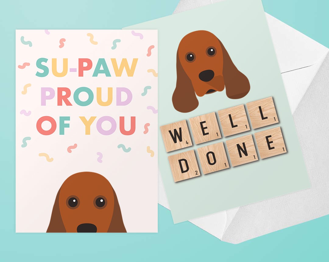 Personalized Dog Cards - Congratulations Cards