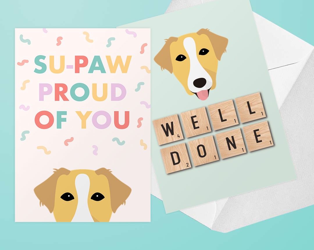 Personalized Dog Cards - Congratulations Cards