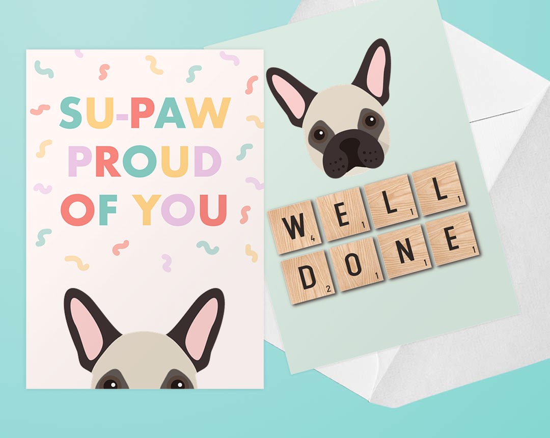 Personalized Dog Cards - Congratulations Cards