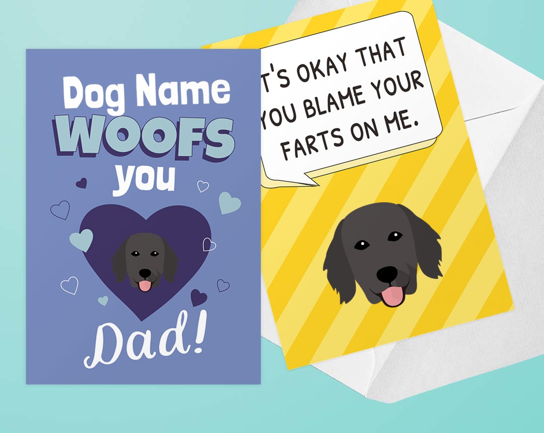 Personalized Greeting cards for Dog Dads