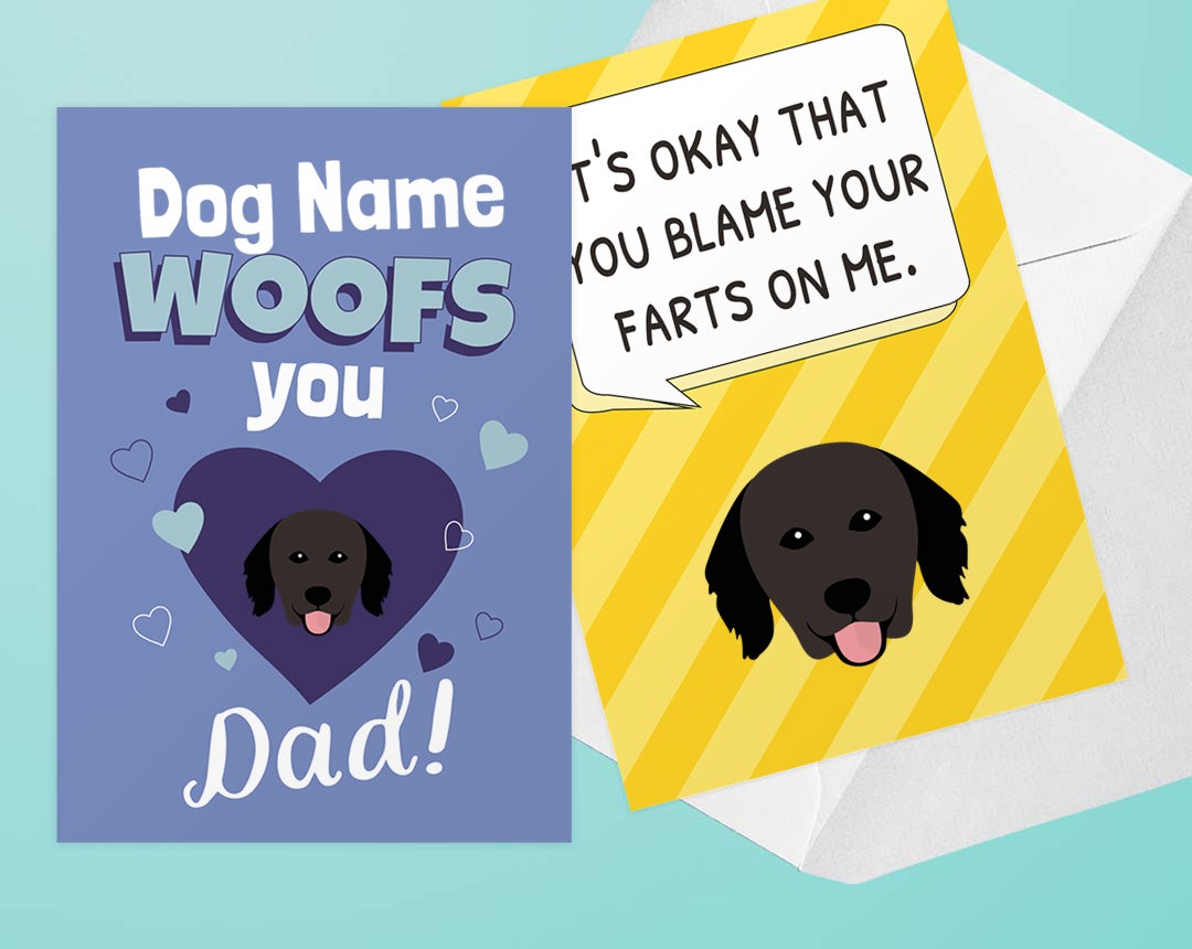 Personalized Greeting cards for Dog Dads