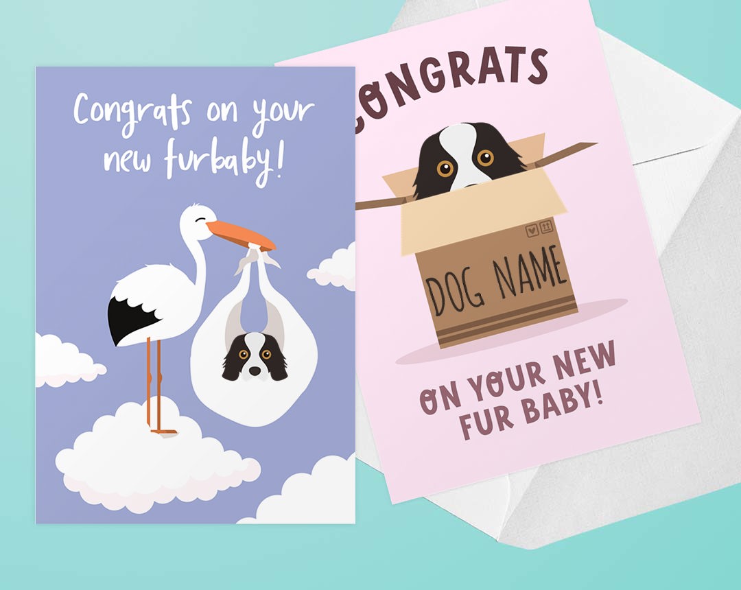 cards for new puppy arrivals 