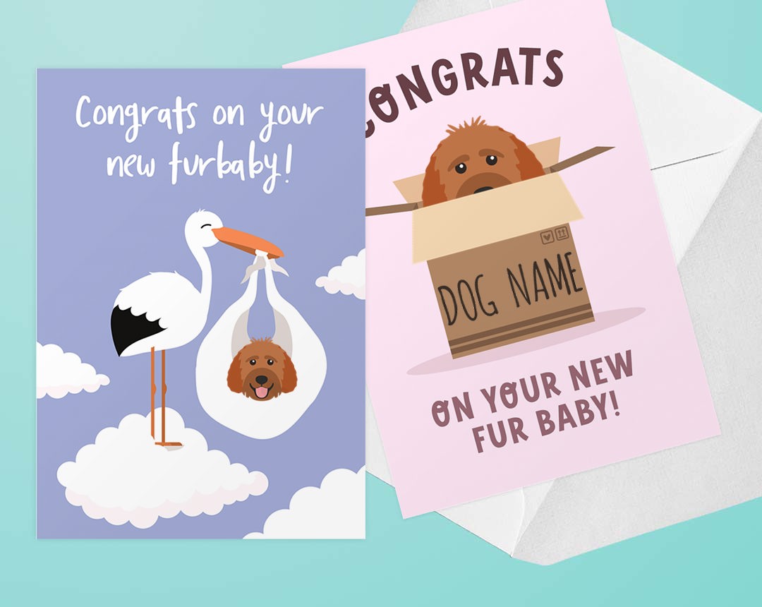 cards for new puppy arrivals 