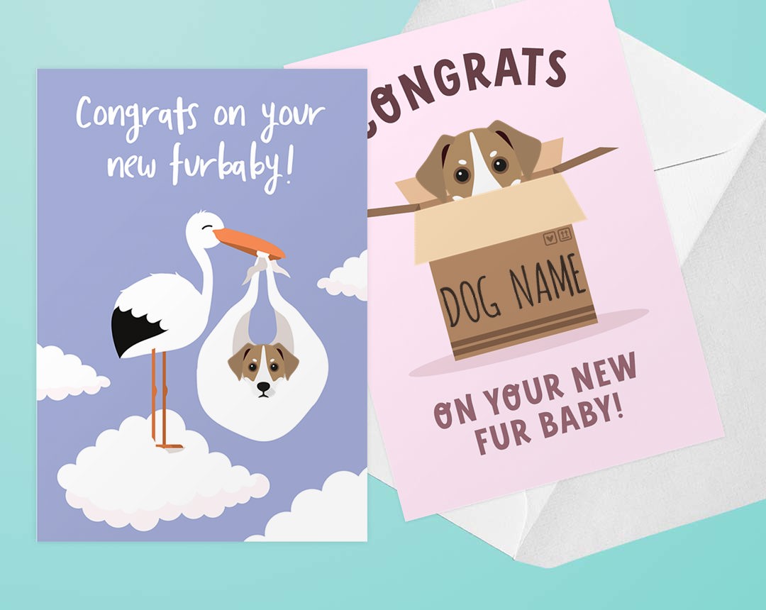 cards for new puppy arrivals 