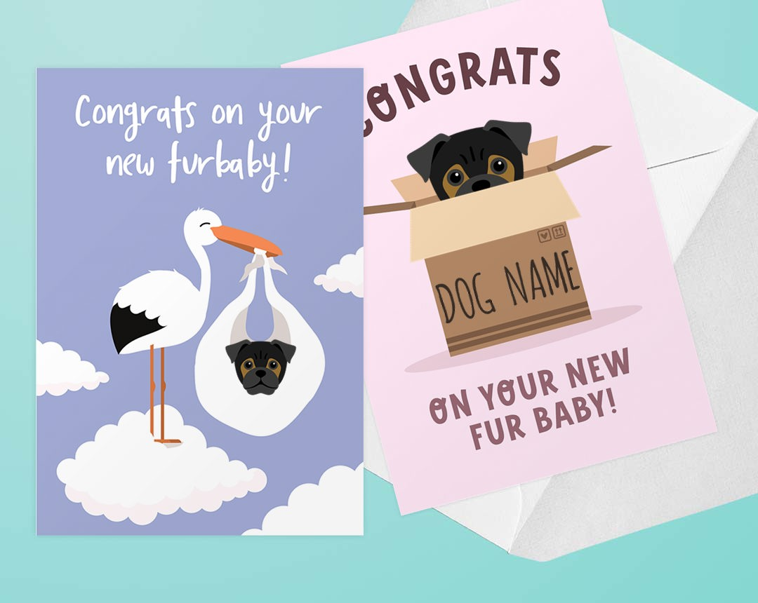 cards for new puppy arrivals 