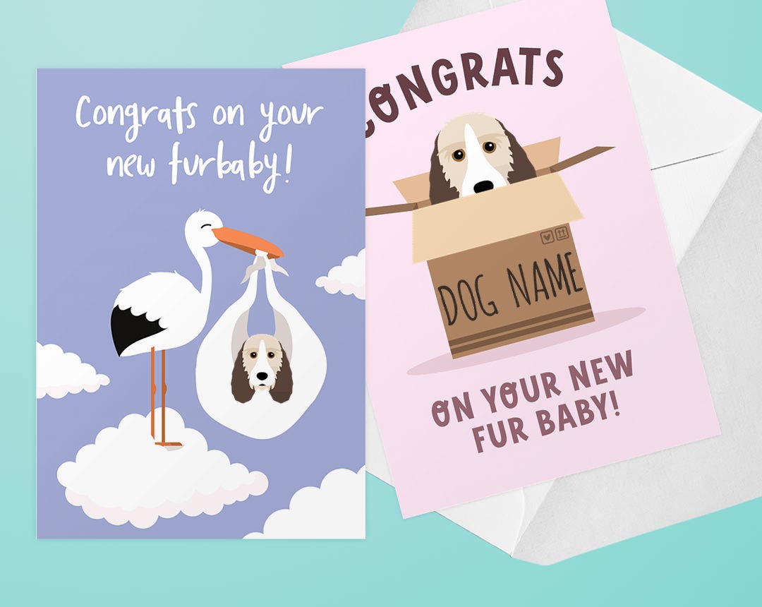 cards for new puppy arrivals 