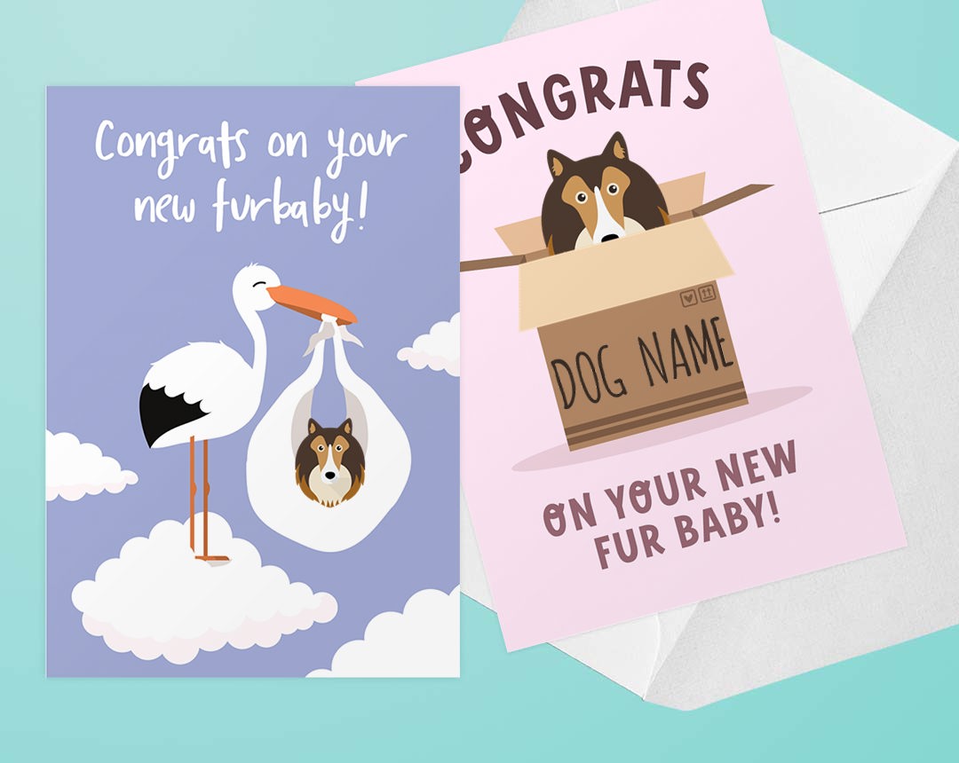 cards for new puppy arrivals 