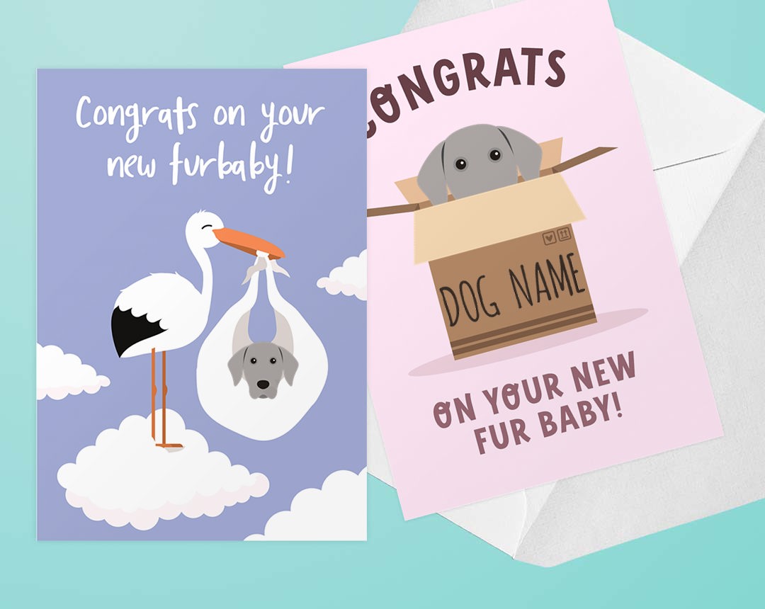 cards for new puppy arrivals 