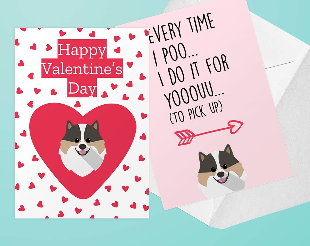 Valentines Day cards featuring your dog