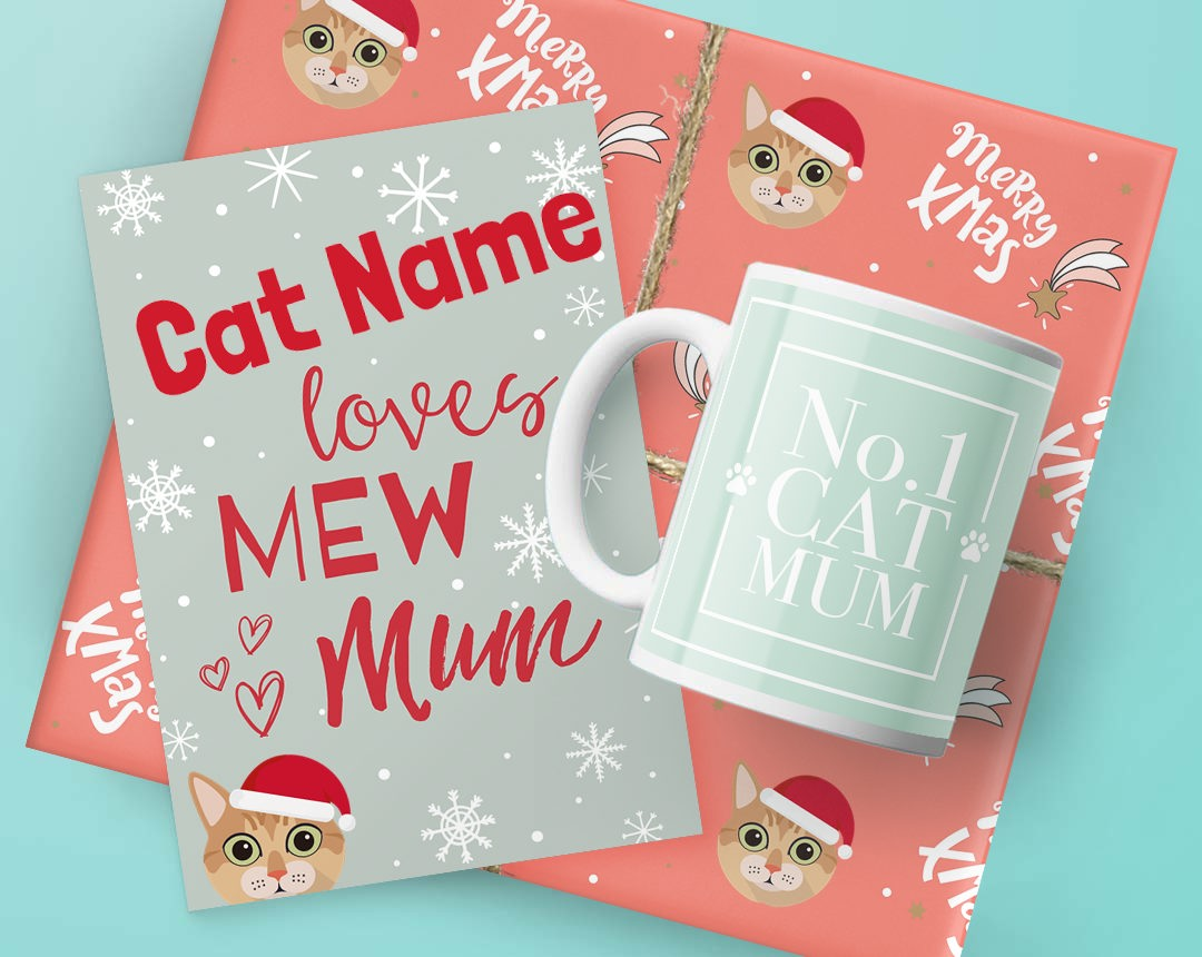 Personalised Cat Mum Christmas Gifts