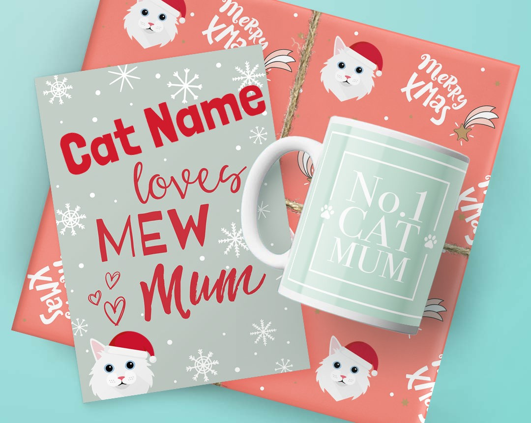 Personalised Cat Mum Christmas Gifts