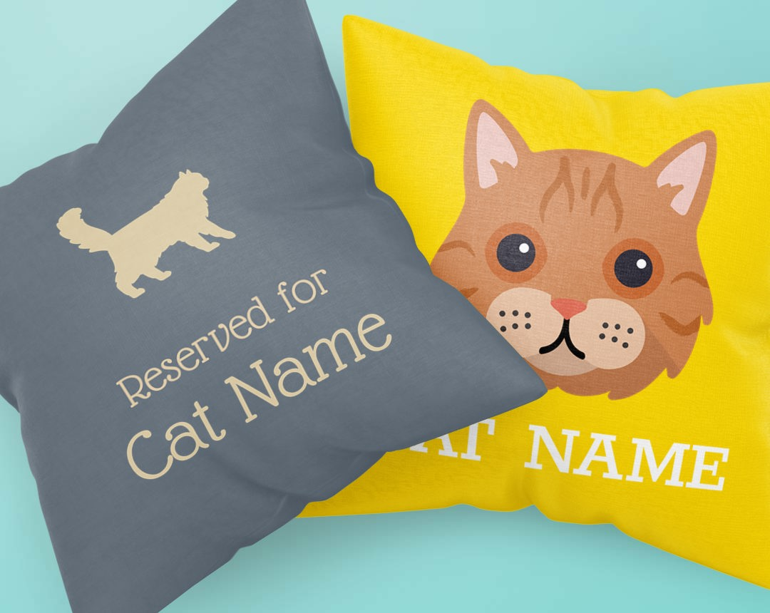 Personalized Pillows featuring your Cat
