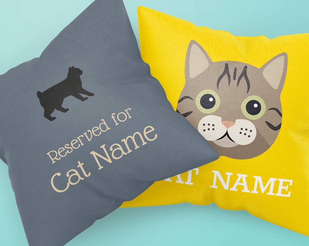 Personalized Pillows featuring your Cat