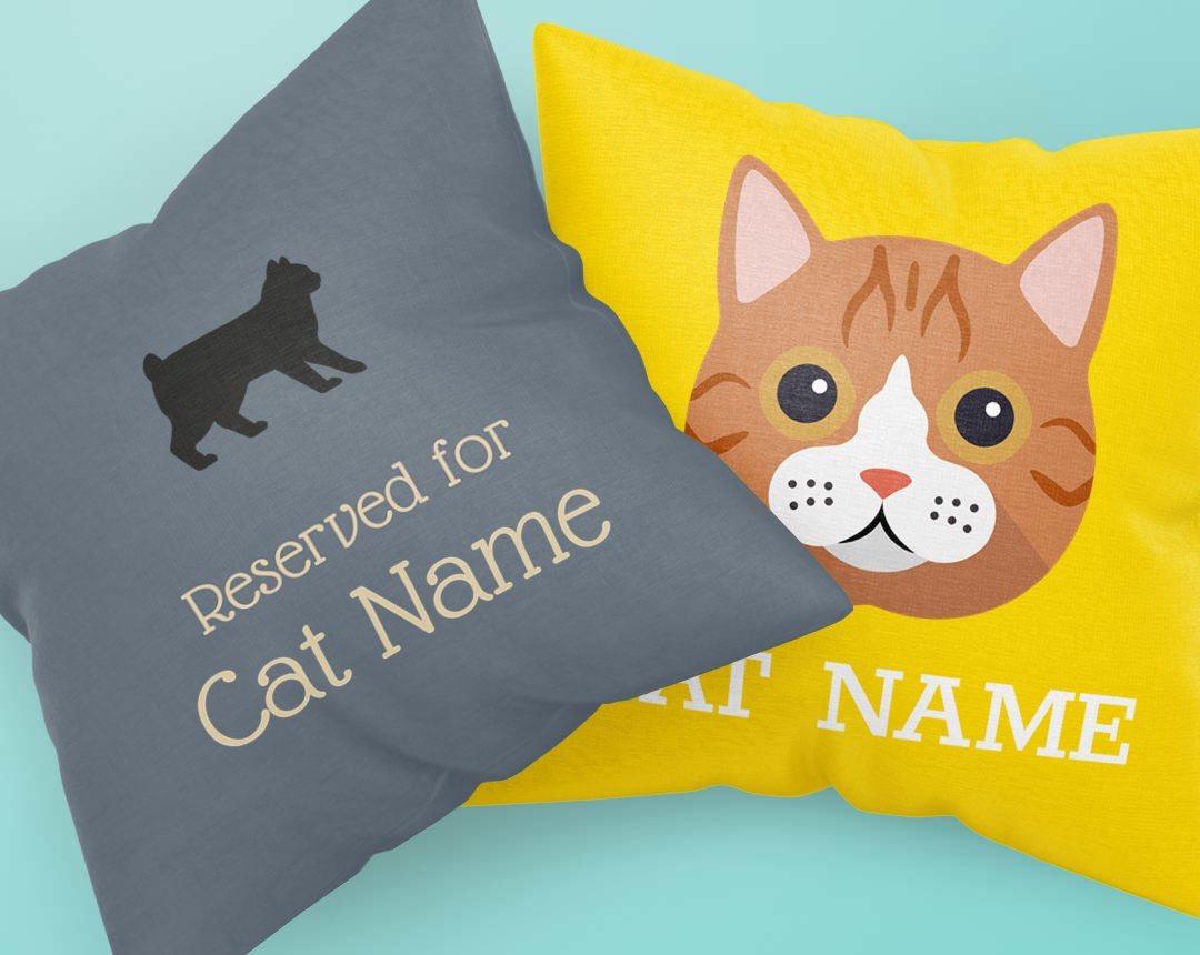 Personalized Pillows featuring your Cat
