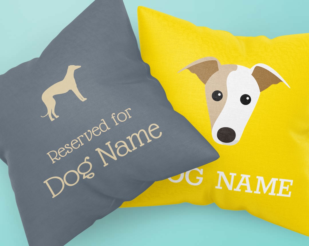 Two Personalized Dog Pillows