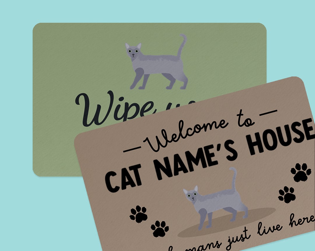 Personalised Door Mats for Cats