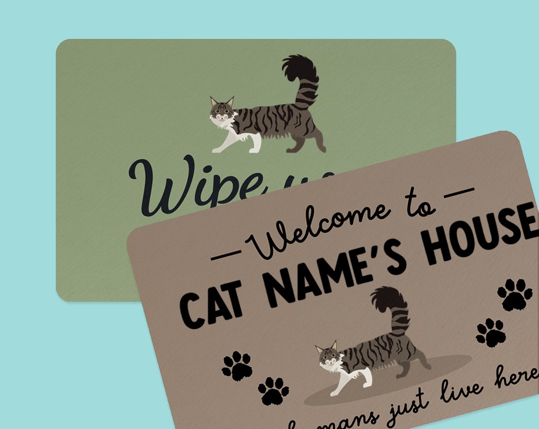 Personalised Door Mats for Cats