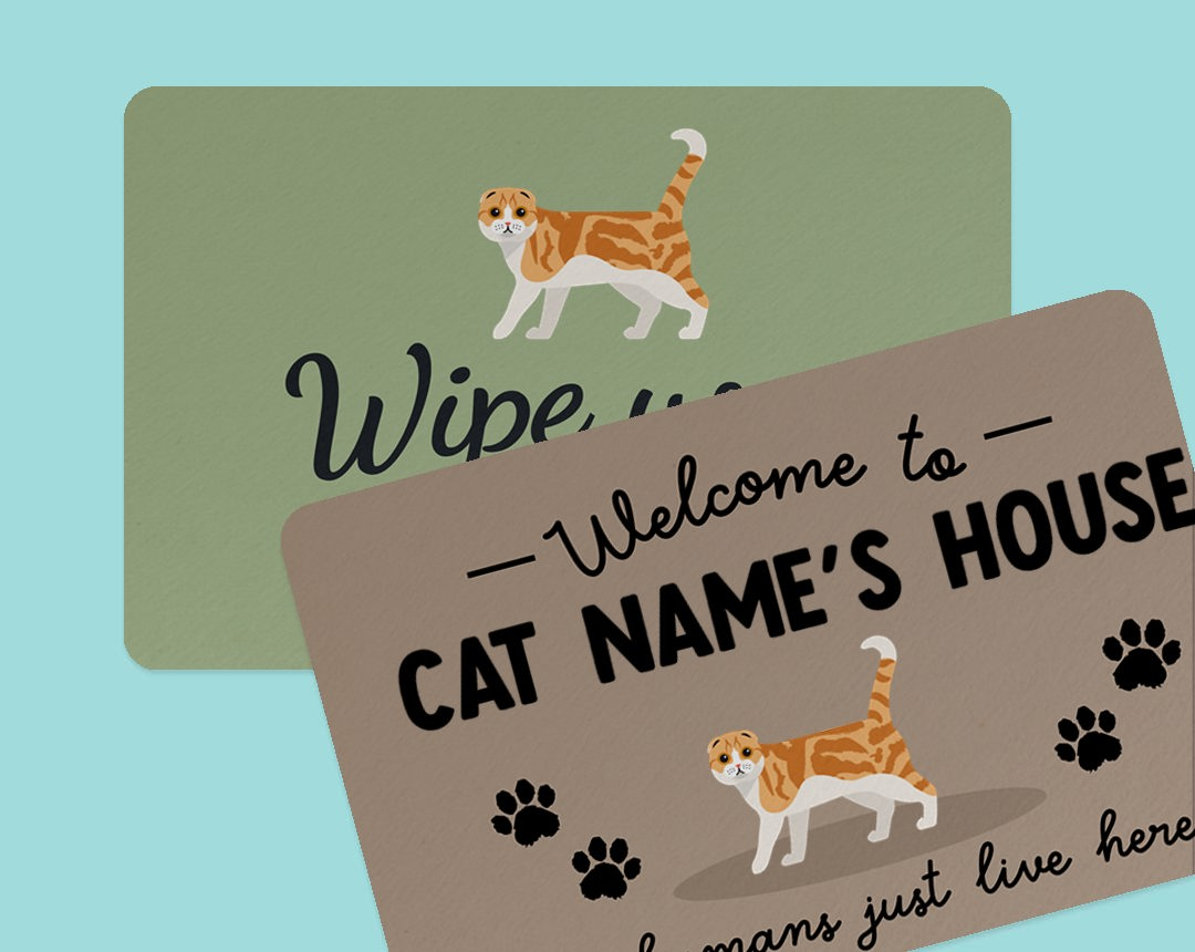 Personalized Door Mats for Cats