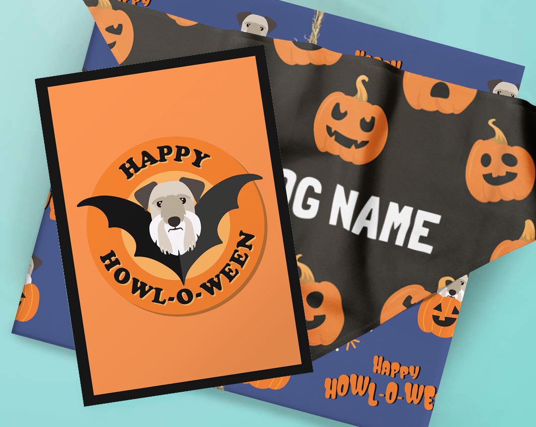 Halloween style bandanas featuring your dog