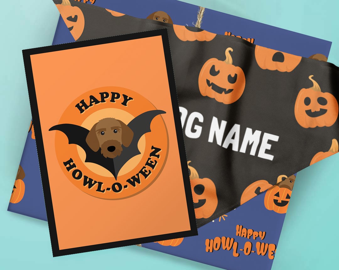 Halloween style bandanas featuring your dog