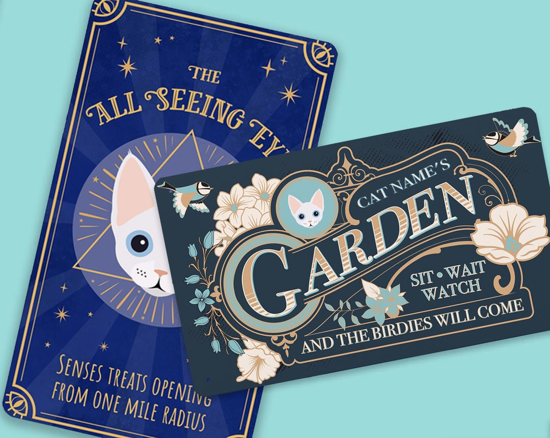 Metal SIgns personalized with your cat