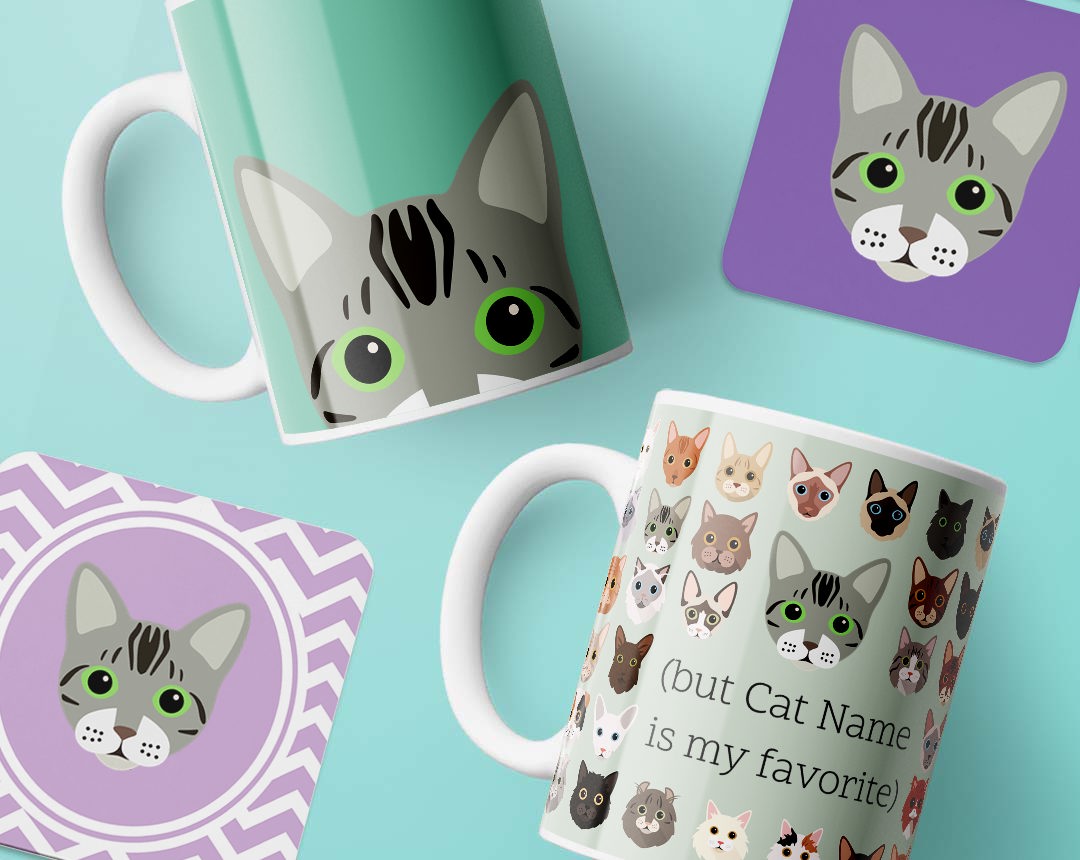 Personalized Cat Mugs