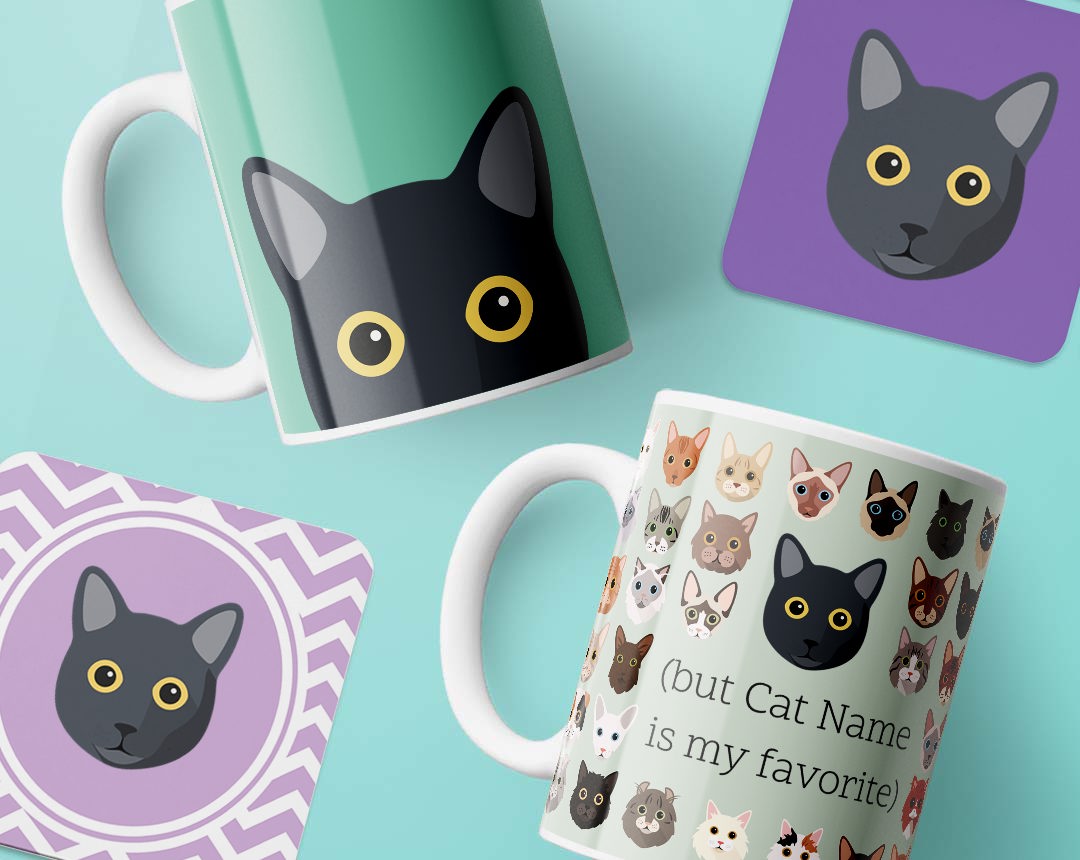 Personalized Cat Mugs