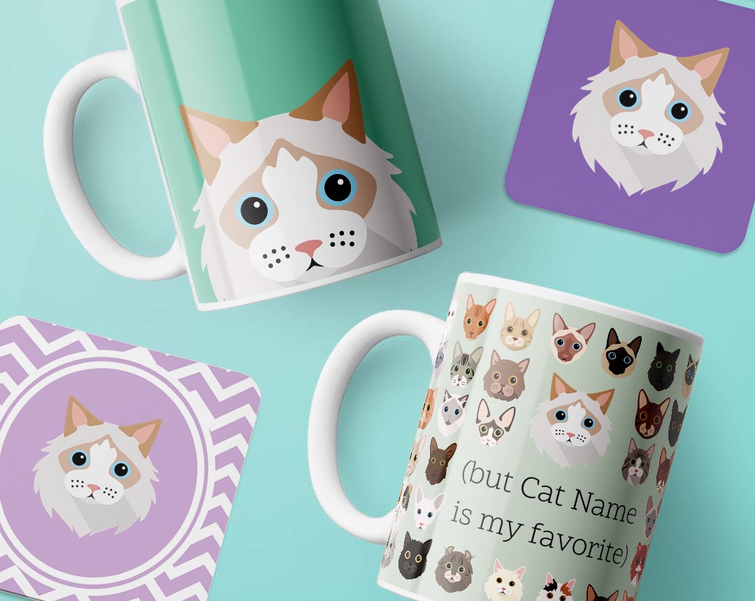 Personalized Cat Mugs