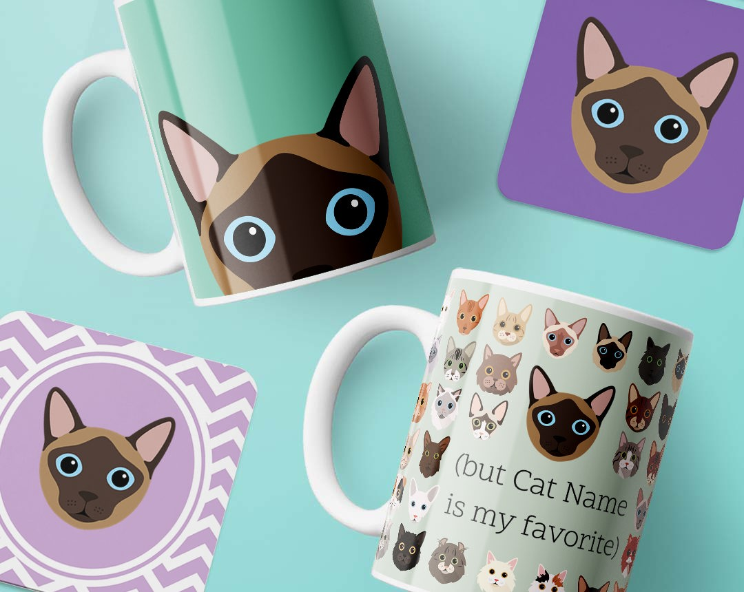Personalized Cat Mugs