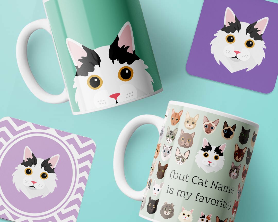 Personalized Cat Mugs