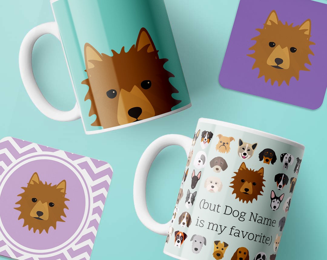 Personalized Dog Mugs and Coasters