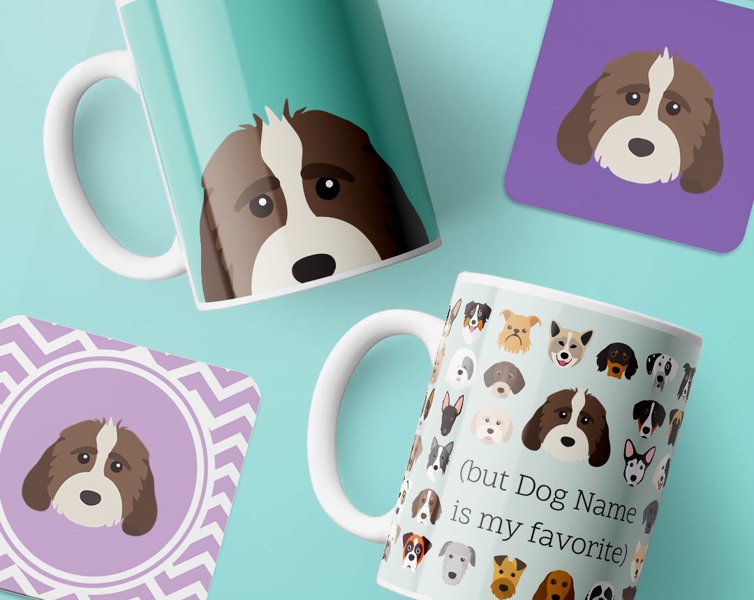 Personalized Dog Mugs and Coasters