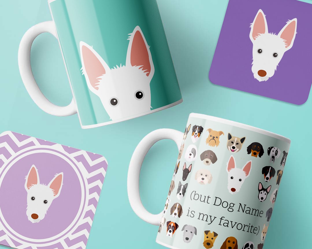 Personalized Dog Mugs and Coasters