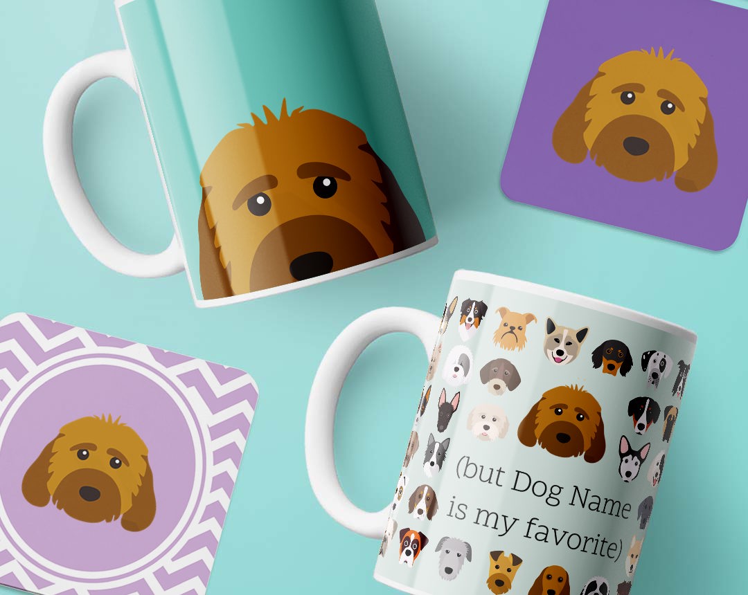 Personalized Dog Mugs and Coasters