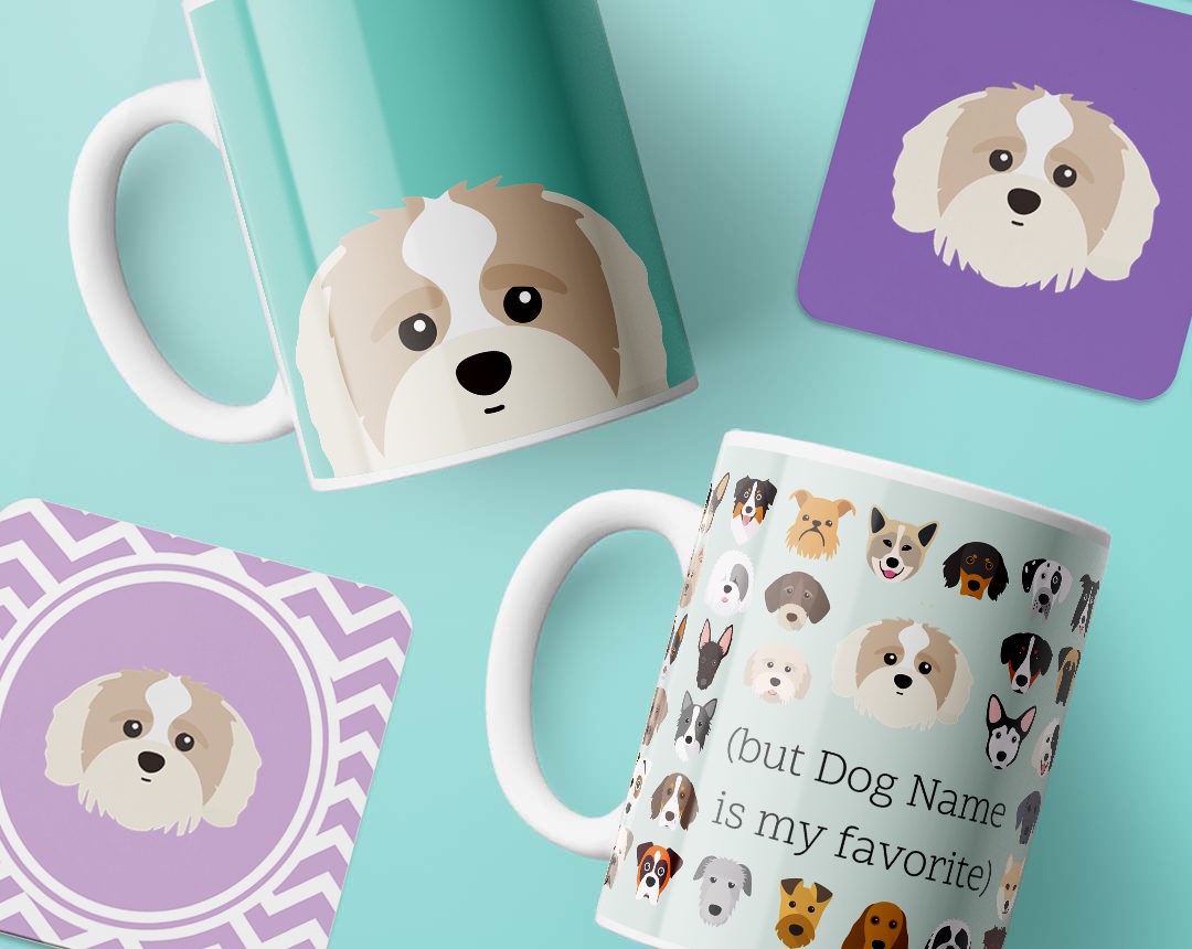 Personalized Dog Mugs and Coasters