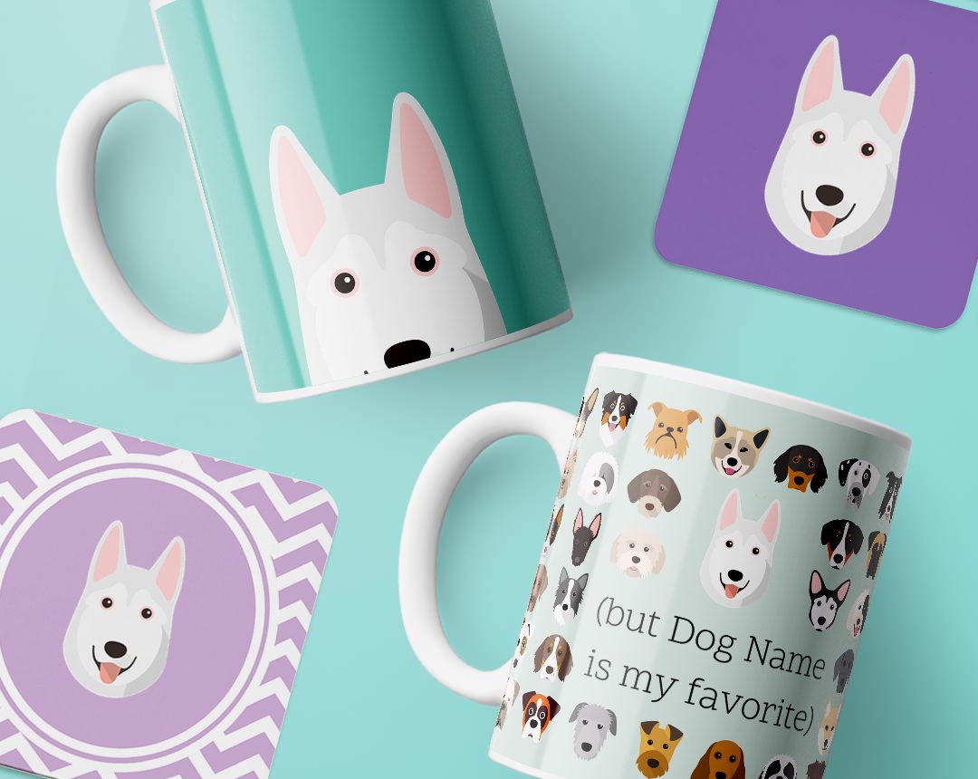 Personalized Dog Mugs and Coasters