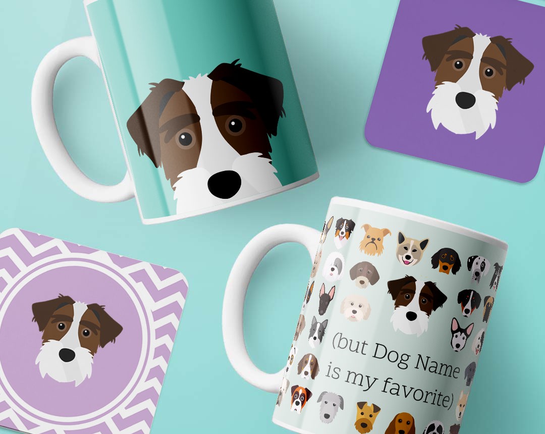 Personalized Dog Mugs and Coasters