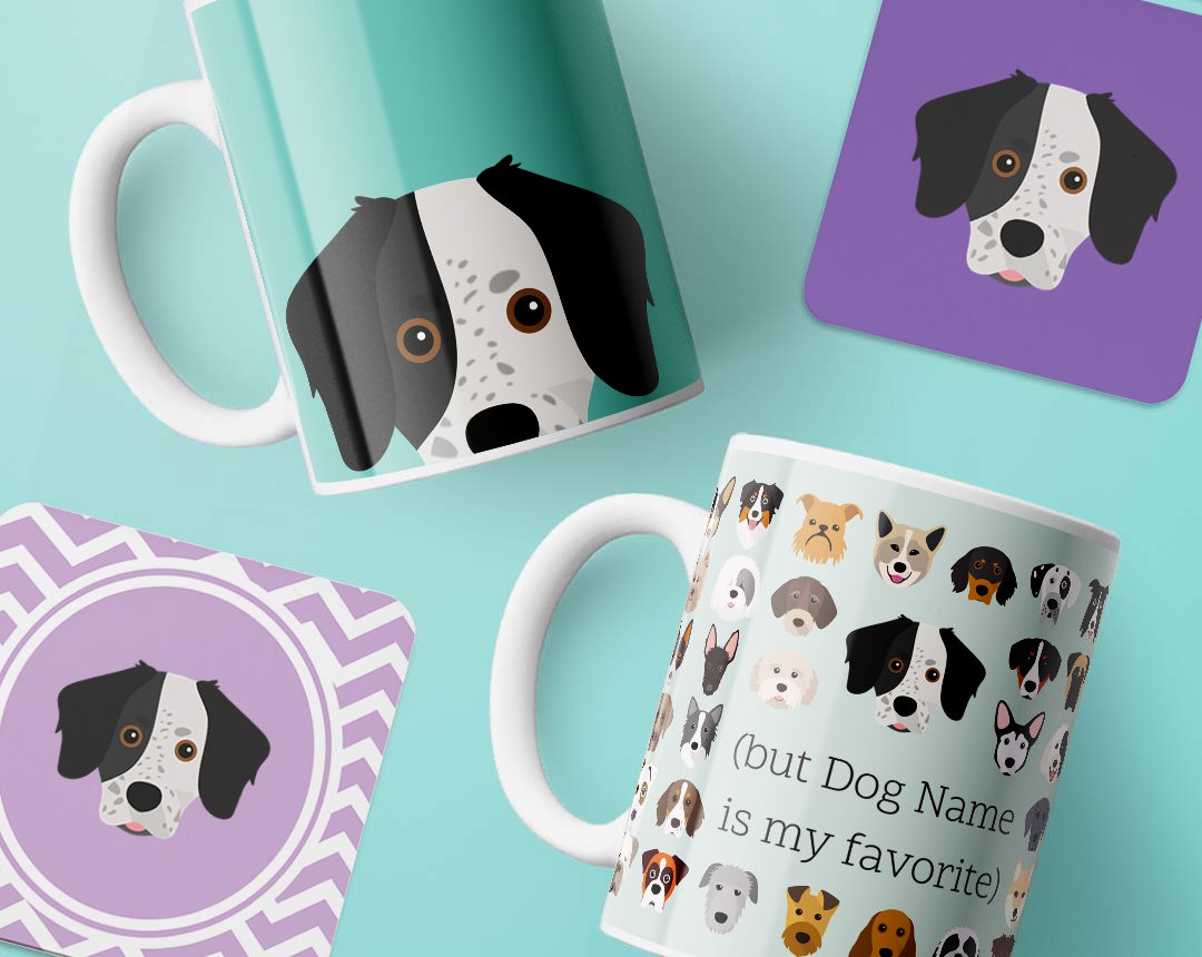 Personalized Dog Mugs and Coasters