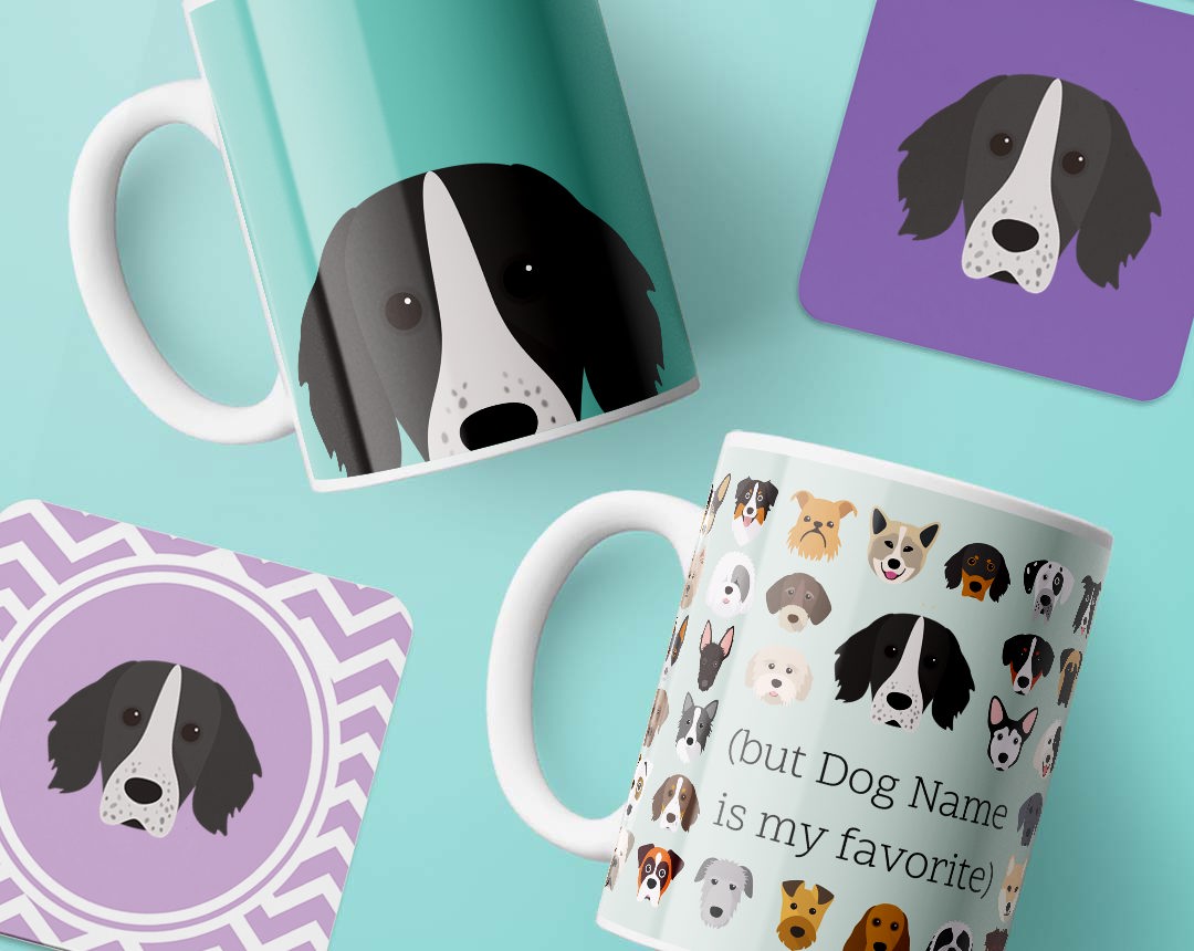 Personalized Dog Mugs and Coasters