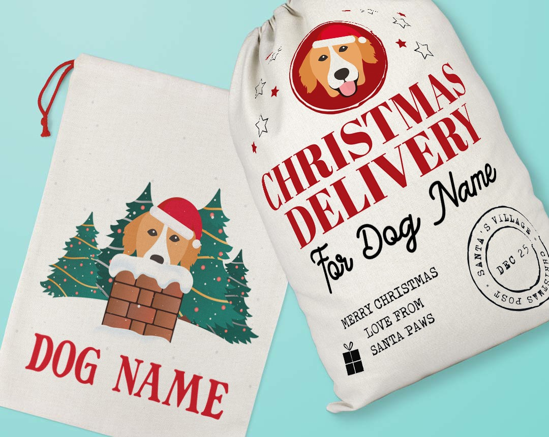 Personalized Santa Sacks for your Dog