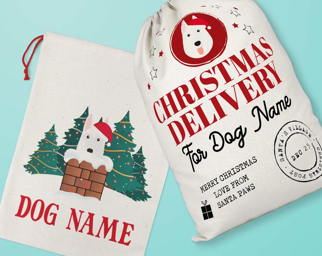 Personalized Santa Sacks for your Dog