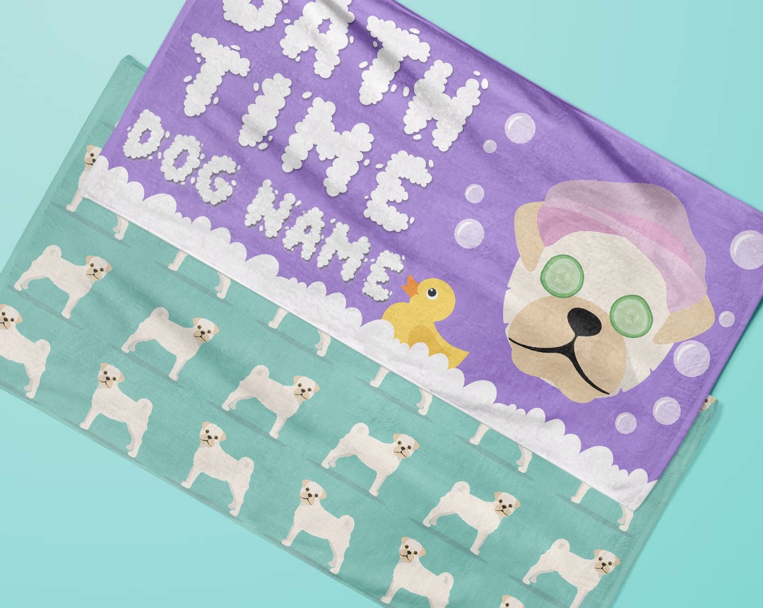 Personalized Dog Towels