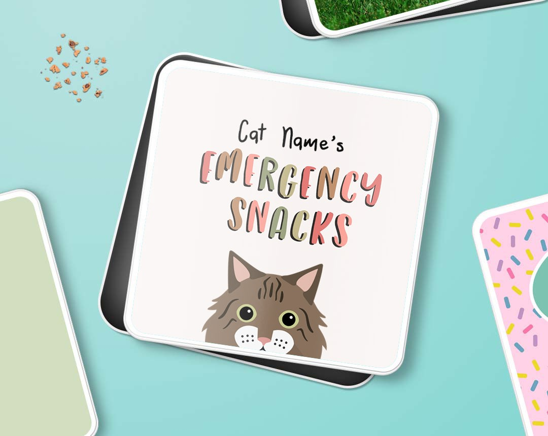 Personalised Treat tins for Cat Treats