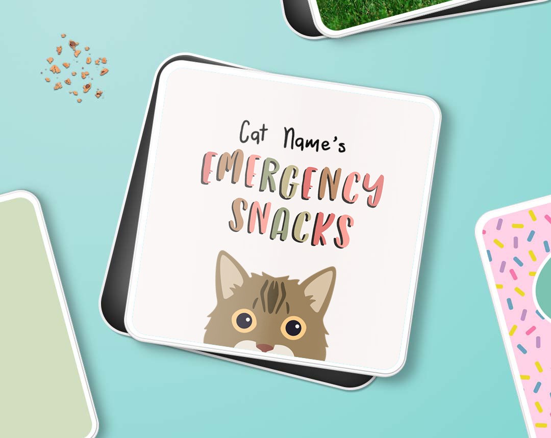 Personalised Treat tins for Cat Treats