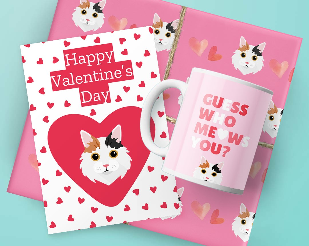 Valentines Day gifts featuring your cat