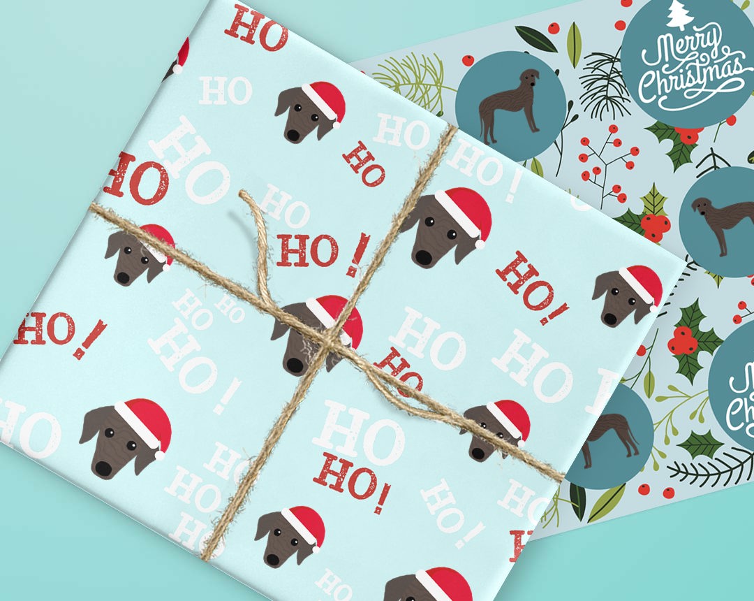 Wrapping paper designs featuring your dog